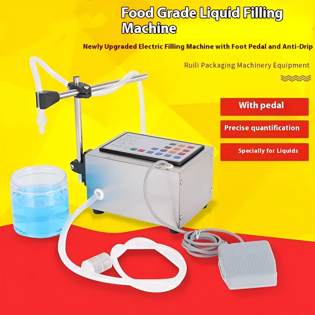 CNC automatic quantitative filling machine GFK-280 model on a workbench