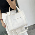 Large capacity canvas tote bag with internal organisers and side zippers in Army Green colour
