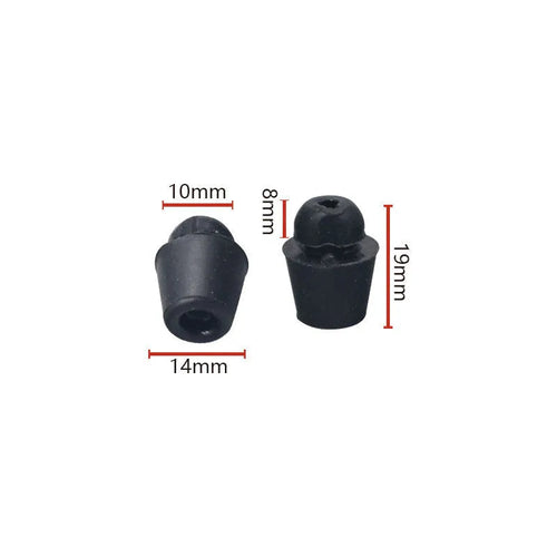 Ten rubber automobile buckle clips with shock absorption function for vehicle interiors