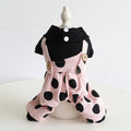 Pet couple outfit set with lapel shoulder straps in cloth material, available in sizes XS through XL