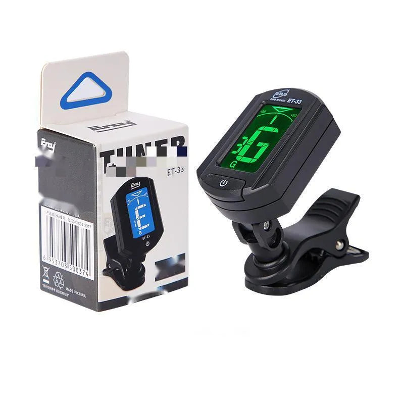 Automatic clip-on multi-function tuner for guitar and other string instruments in CG-01 colour