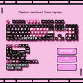 Full set of sublimation printed cartoon pig party theme keycaps for mechanical keyboard