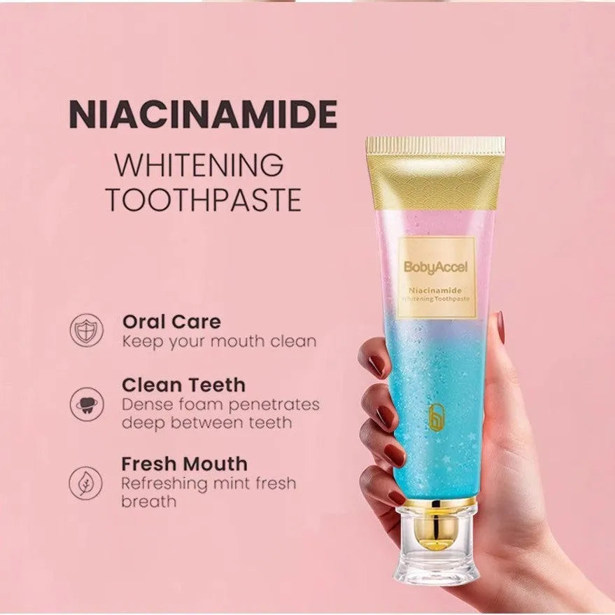 100g tube of nicotinamide whitening toothpaste for adults with fresh mint flavour