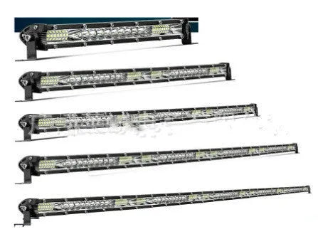 White aluminium alloy ultra-thin LED strip light for car roof or bumper in three length options.