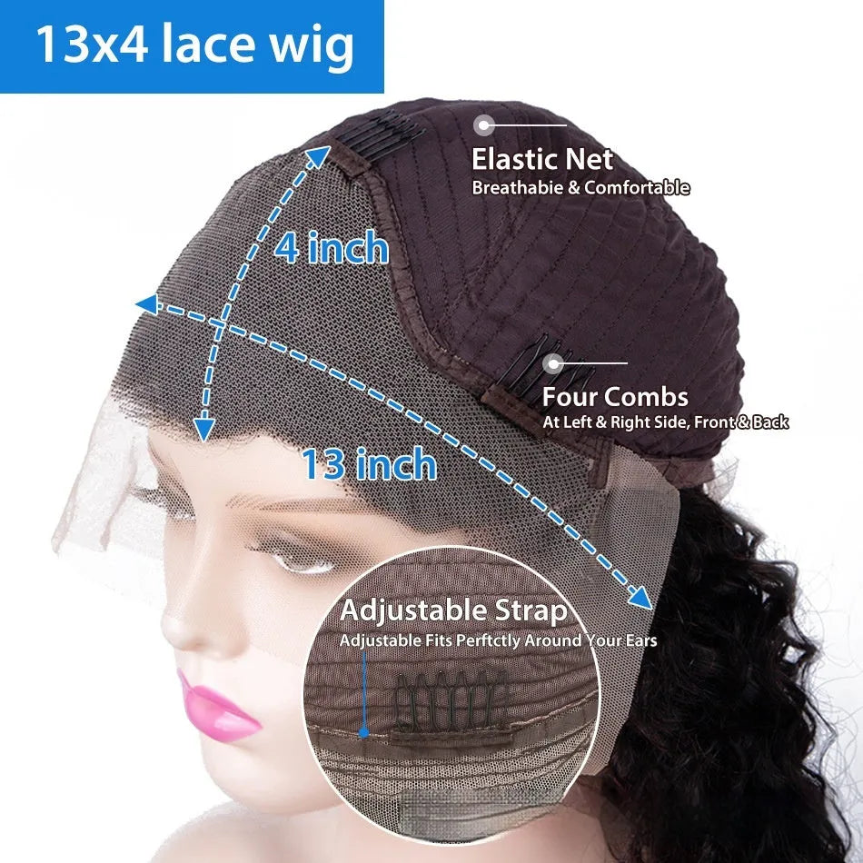 Ginger body wave lace front wig human hair 13x4 headgear orange colour with natural waves