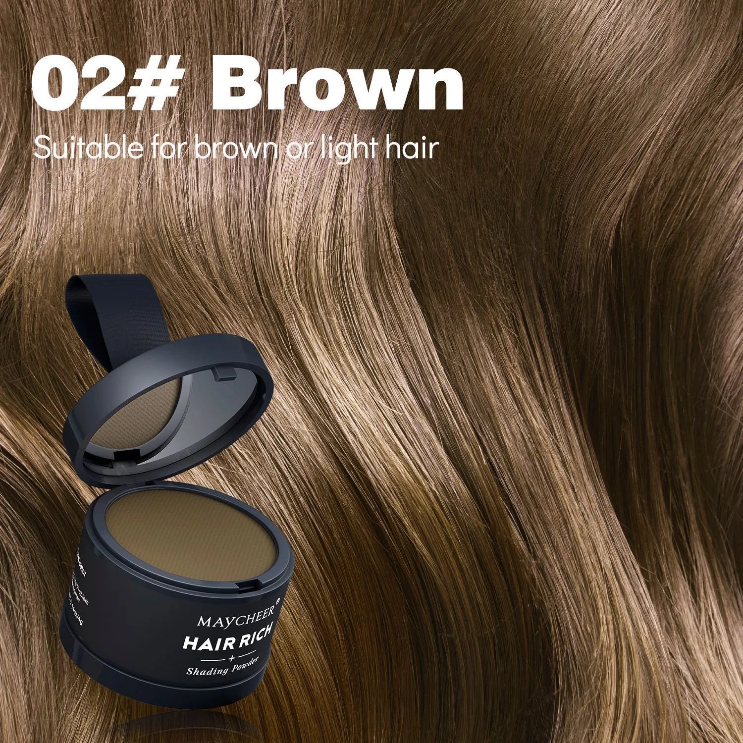 Hairline sculpting contour powder in plastic compact with dual-use brow and hairline fill, 4g net content