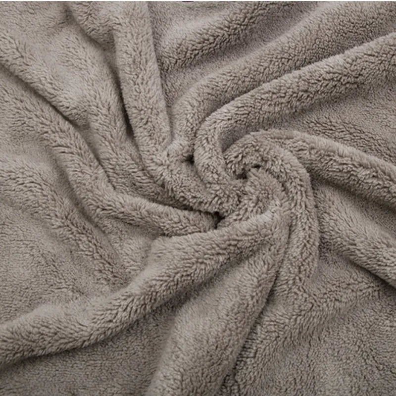 Microfiber car wash towel shown in three size options for vehicle cleaning