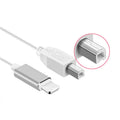 Three-in-one instrument data cable with USB and multiple interfaces, 1 metre length, single head connector.