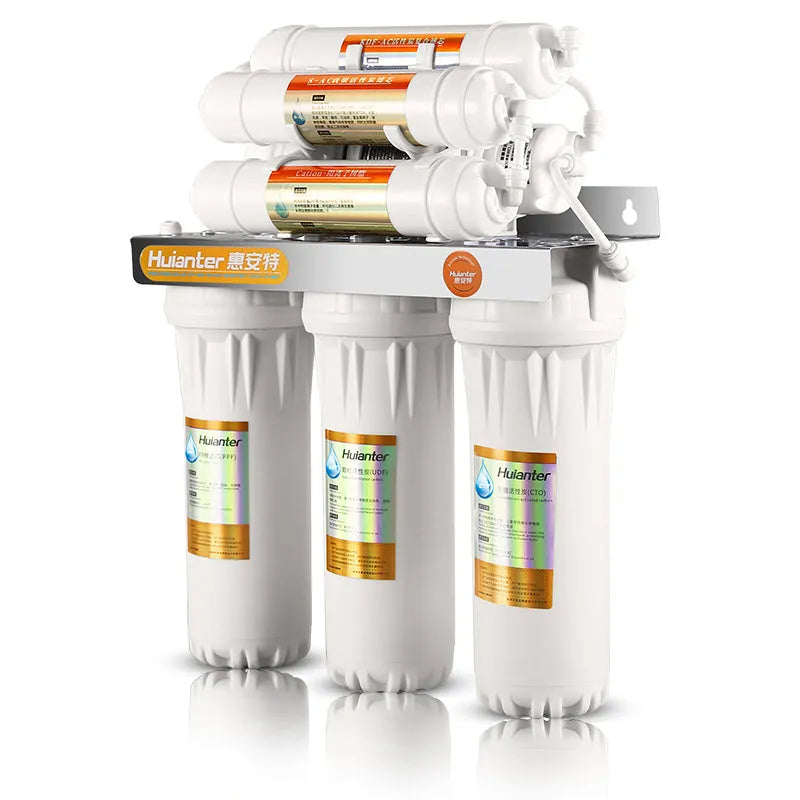 White plastic water filter element for household drinking water purification systems