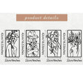 Set of four iron human body partial wall decorative paintings, modern simplicity style, each 17 by 10 inches