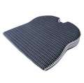 Regular size memory foam seat cushion with a fixed strap in solid black, grey, or white.
