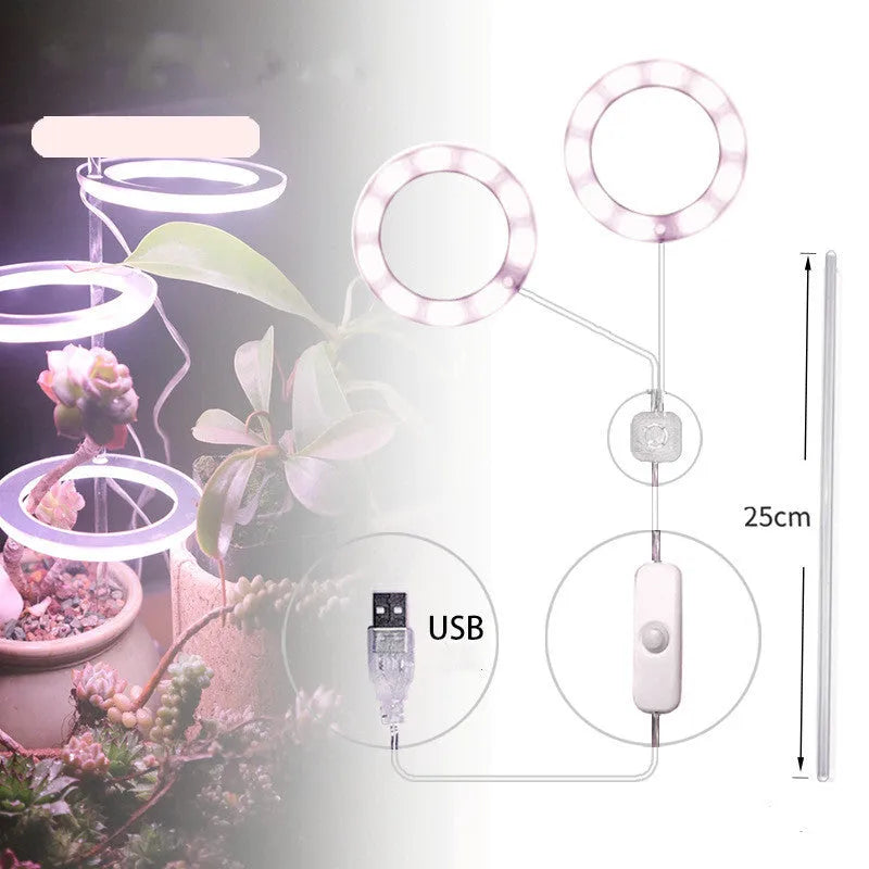 USB LED grow light with acrylic stick for indoor plant growth lighting
