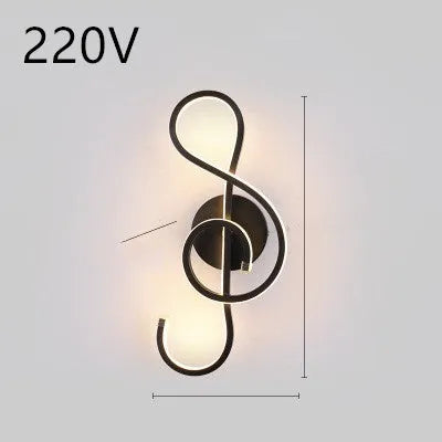 Nordic minimalist LED wall lamp in black or white with silicone shade for bedroom bedside lighting