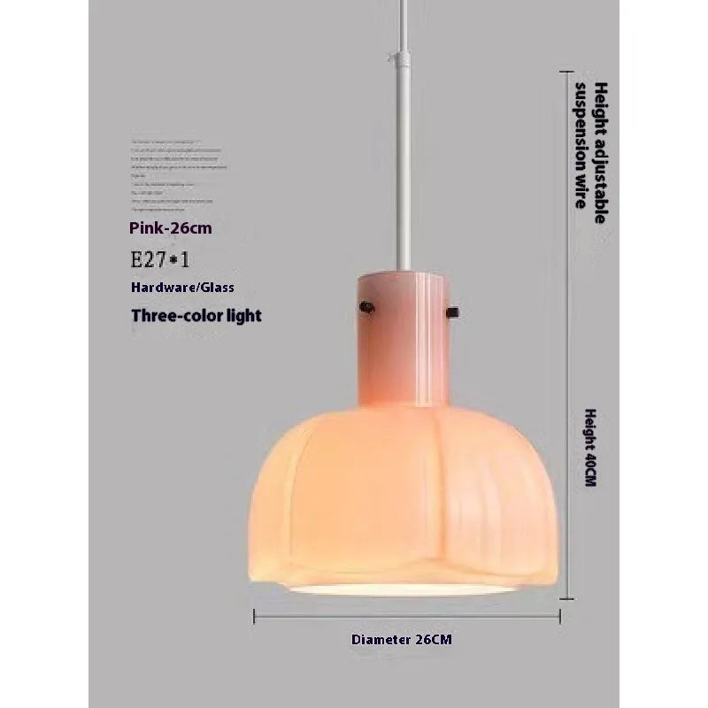 Medieval glass bud vintage chandelier pendant light in retro colours
