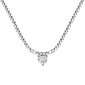 925 sterling silver heart necklace for women platinum black pendant