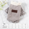 Grey fleece lined lambswool dog vest with wool lining for winter warmth
