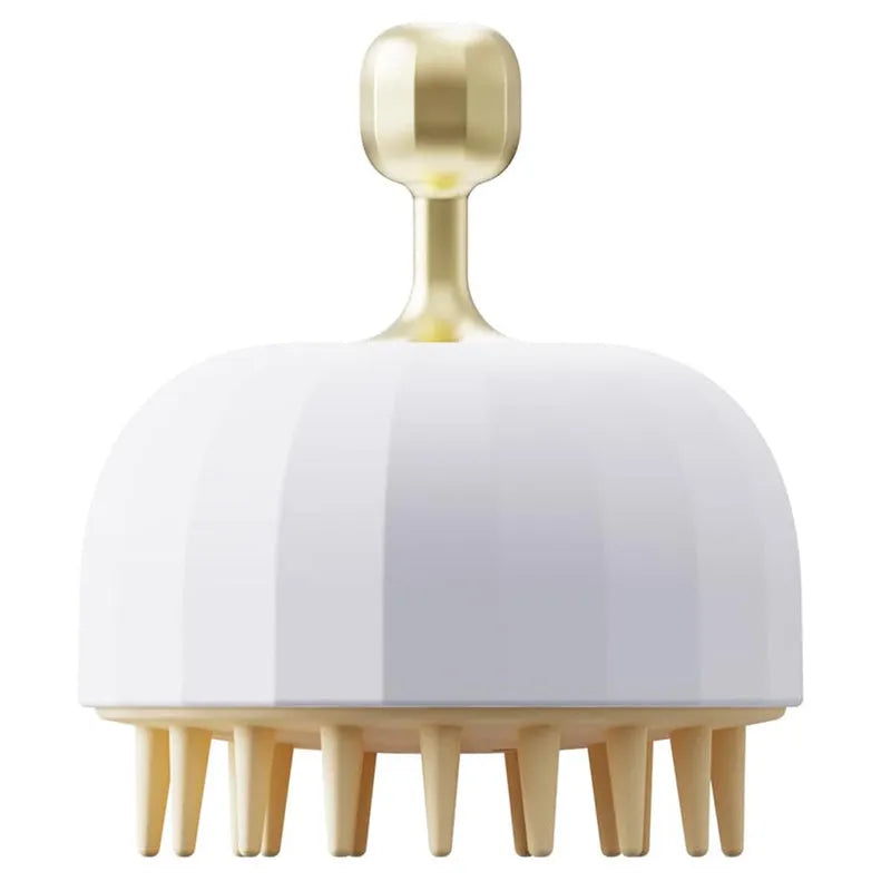 Green pink white dog cat bath massage shampoo brush with double-sided design and drain holes