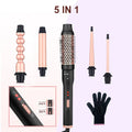 Three-tube water wave hair curler with three heated barrels for curly and straight hairstyling