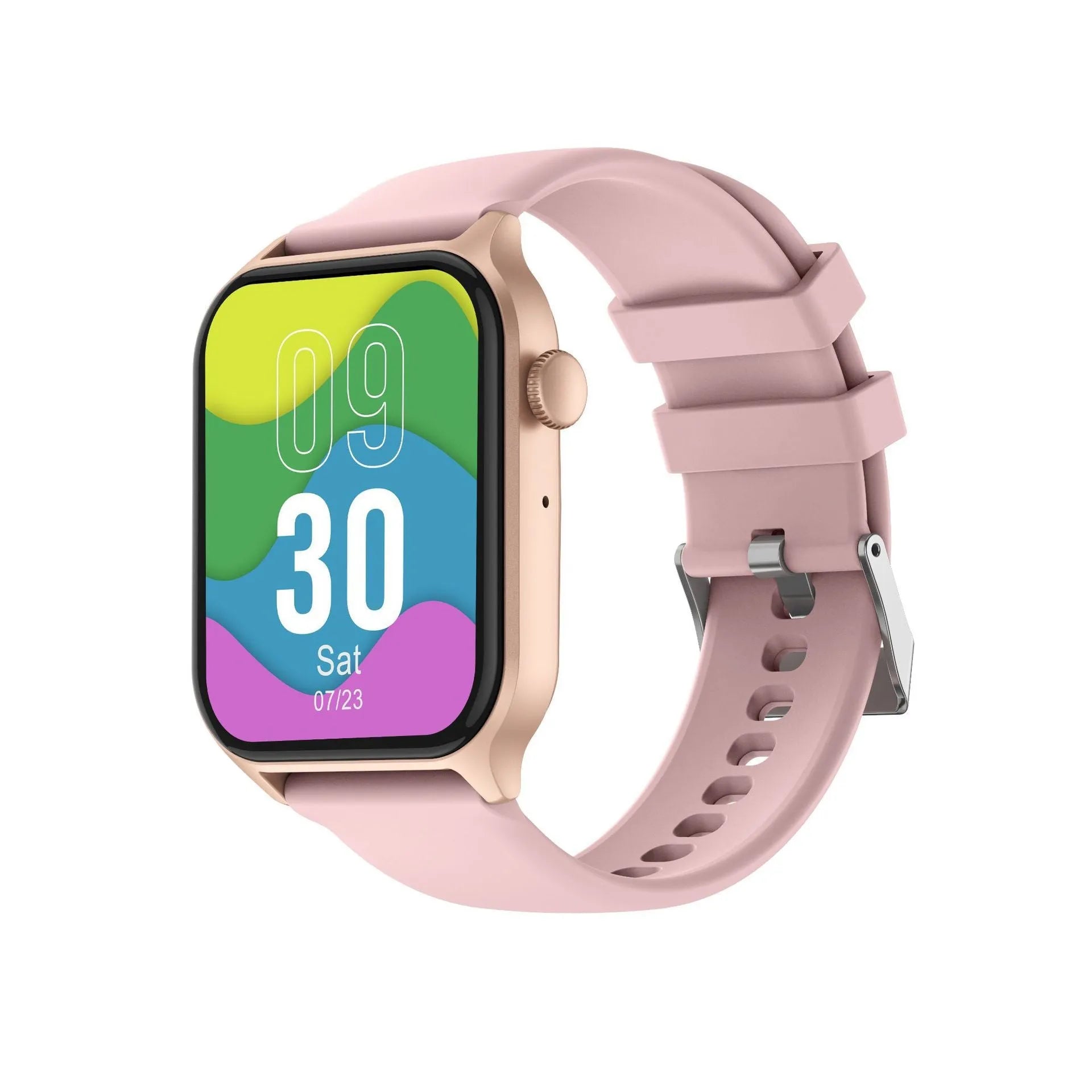 Z145 smart watch showing black colour on wrist, displaying heart rate and blood oxygen data on its screen.