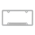 Minimalist aluminum alloy license plate frame in black finish for American standard car plate