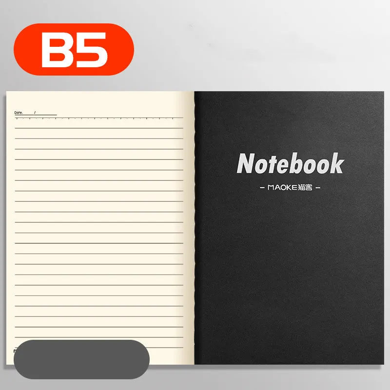 Bundle of ten soft-cover kraft paper notebooks with thread binding in various animal and nature designs.