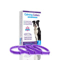 Set of four TPR dog anxiety relief collars in monochrome colors with 62cm length