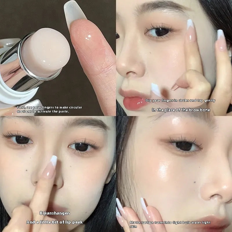 Fake Plain Face Water Light Facial Repair Highlighter 6g natural colour compact