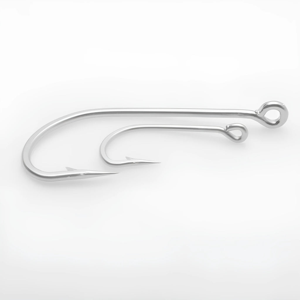 Alloy sea fishing hooks in multi-specification pack for ocean boat fishing