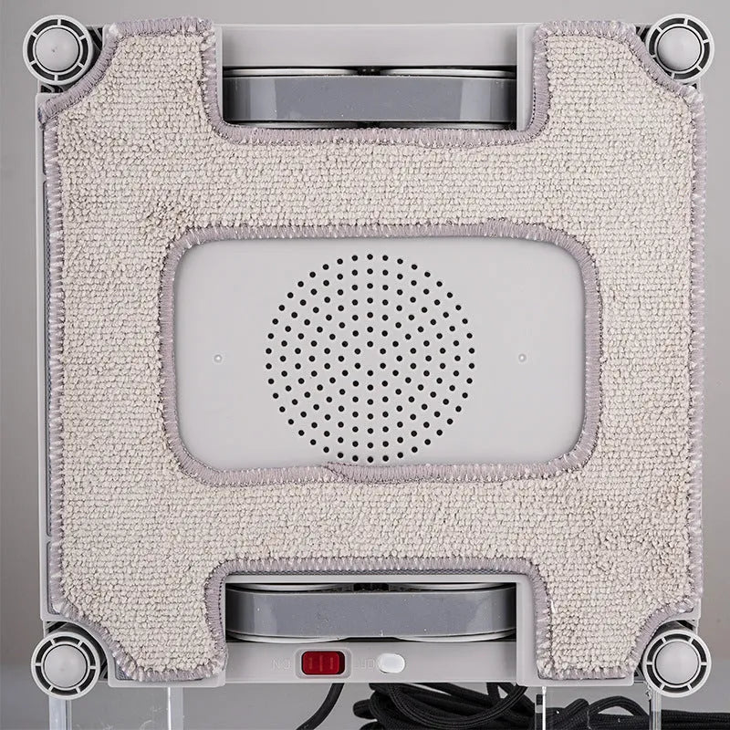 Intelligent window cleaning robot in white with 220mm dimensions for high-rise window washing