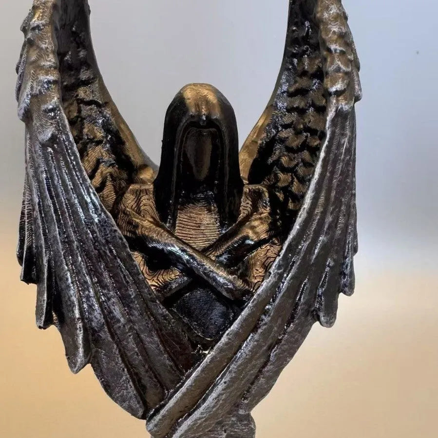 Dark Angel resin craft statue ornament measuring 17cm tall on a display surface.