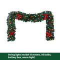 Rattan pine cone bow Christmas decorative showcase with European style modern art design