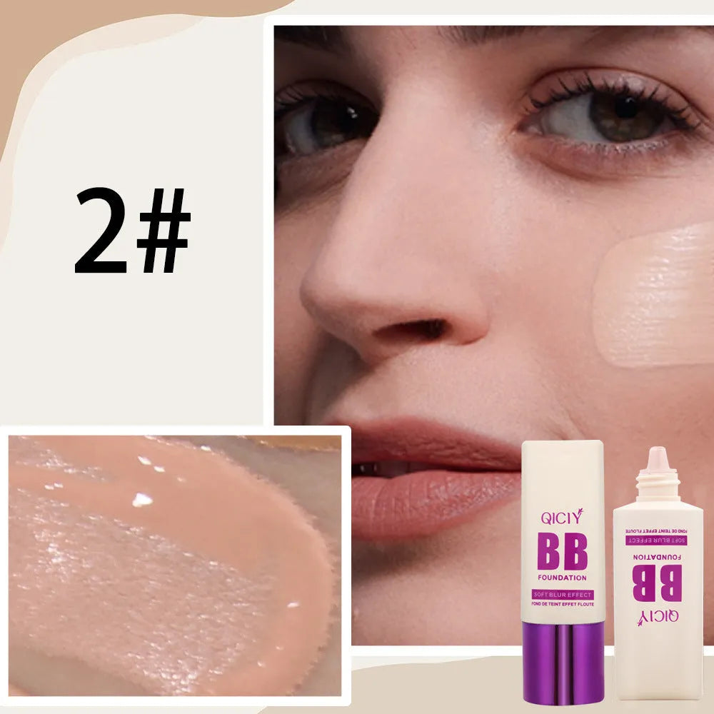 Feeding bottle BB cream liquid foundation concealer in 10 colour shades for brightening and repair