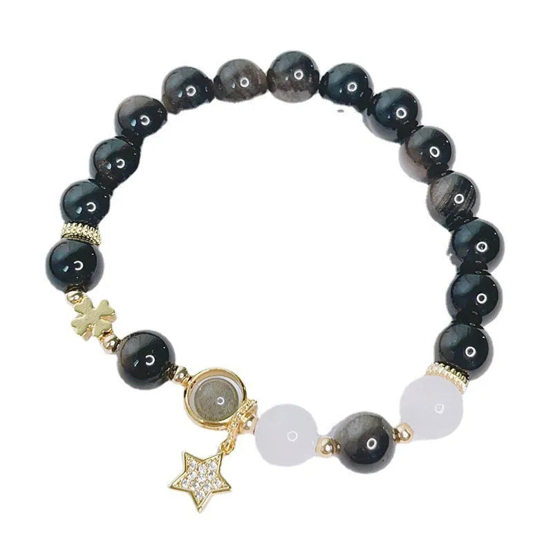 Silverstone bracelet for women with electroplated finish showing Flowers, Love, and Star design options.