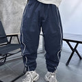Men's bamboo fibre casual sports pants in loose cropped length with high elasticity