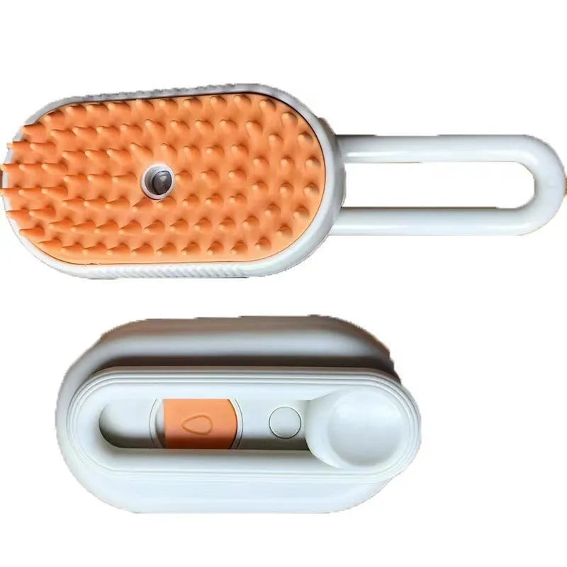 Pet comb spray brush for cat grooming in various colours and animal-themed designs