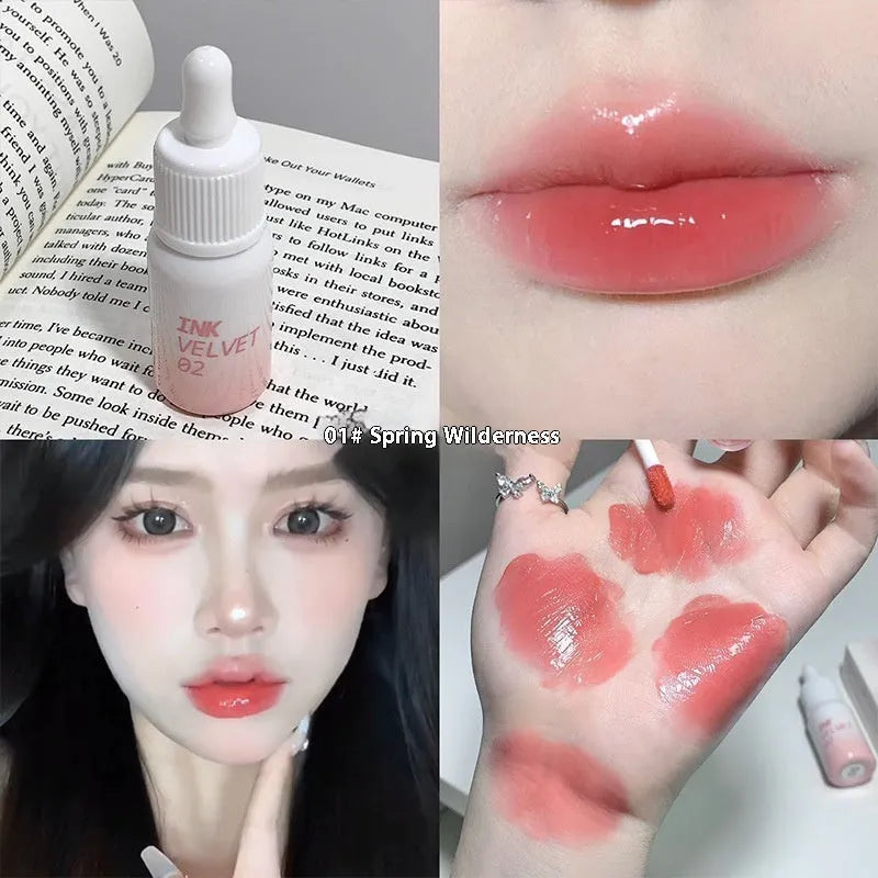 Mirror Lip Lacquer tube in one of four shades: Spring Day Wilderness, Orange Tabby Cat Diary, Low-Key Charming, or Misty Berry.