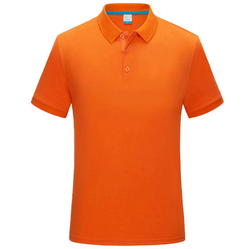 Lapel short sleeve casual shirt in combed cotton, side slit, available in multiple colours on light background