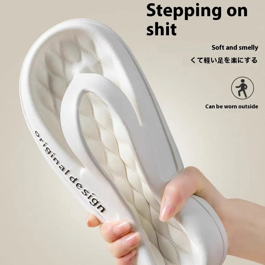Men's EVA injection-moulded flip flops shown in available colours including green, yellow, pink, white, khaki, grey, coffee, and black.