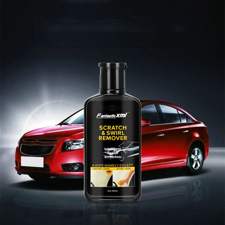 300ml liquid car scratch repair wax bottle with towel and sponge