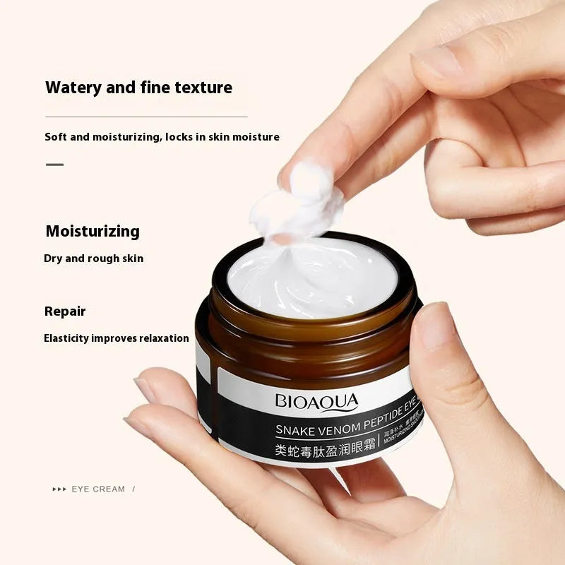 30g tub of peptide eye cream for firming and moisturising under-eye area