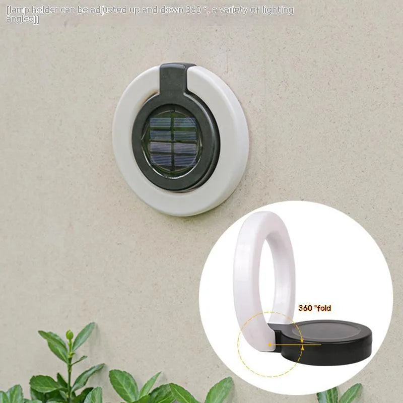 Long, rectangular solar underground light for outdoor floor or wall mounting