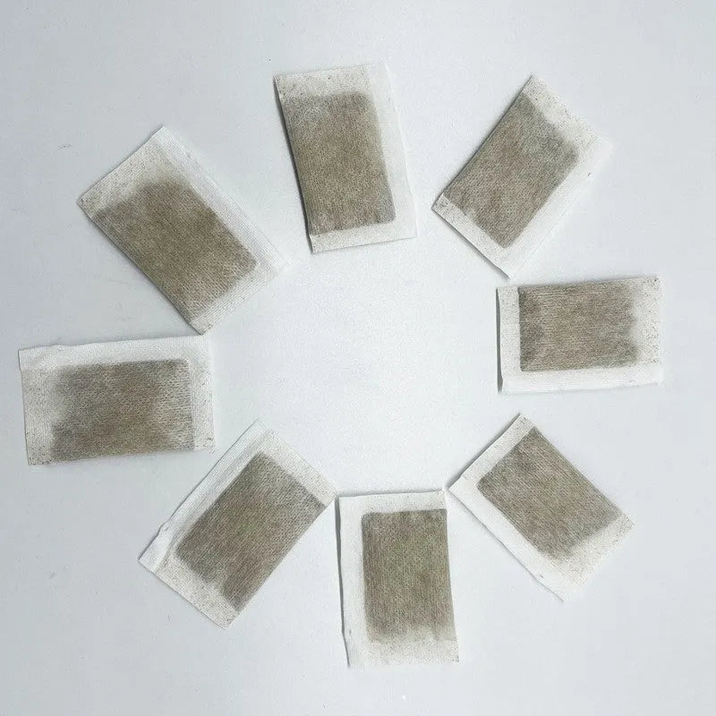 Catnip tea bag 1 gram in non-woven fabric pouch with catnip leaves visible inside