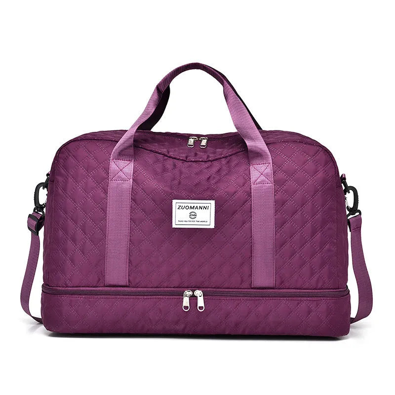 Large polyester oxford cloth leisure travel bag with a 36-55 litre capacity for buggies.