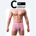 Men's thin invisible breathable boxer shorts in quick-drying polyester fabric