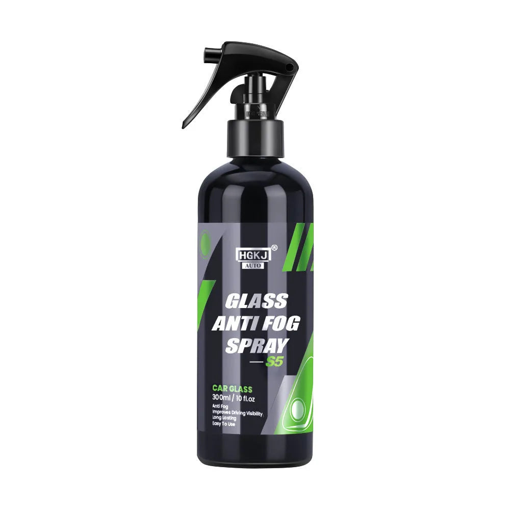 AUTO-S5 car glass antifogging spray bottle in 100ml, 50ml, and 30ml sizes for windscreen condensation prevention