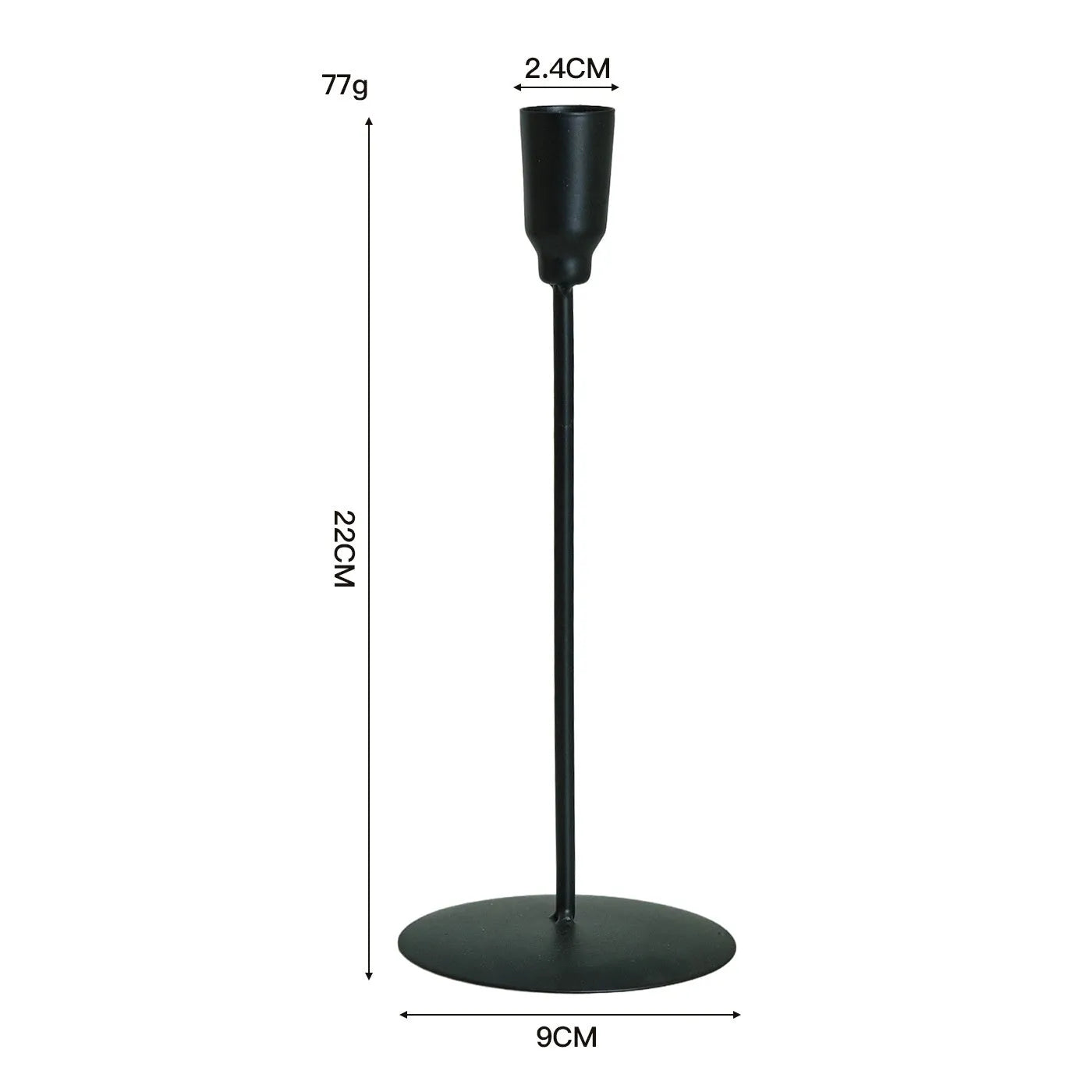 Handmade iron dining table candle ornament in gold colour available in multiple sizes