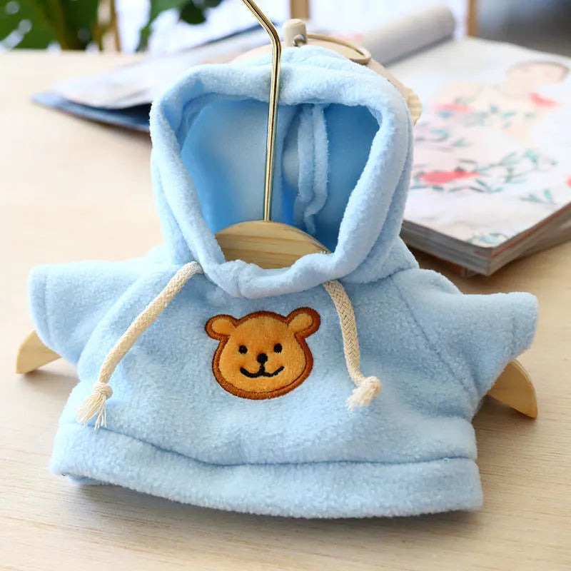 Blue hooded cloth dog jumper for medium or large sized pets.