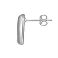 925 sterling silver O-ring earrings with 15mm diameter shiny finish on a neutral background