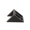 Black plastic pistol display stand for Nerf guns and collectible firearms
