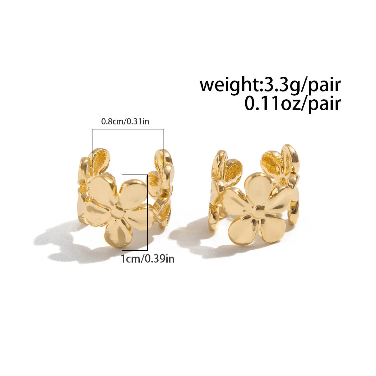 Gold electroplated starfish and conch shell drop earrings with beach style design